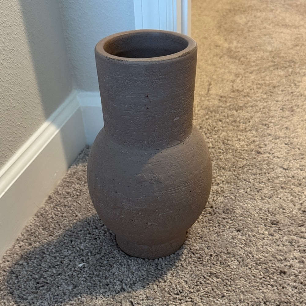 Threshold Earthy Brown terracotta Textured Vase